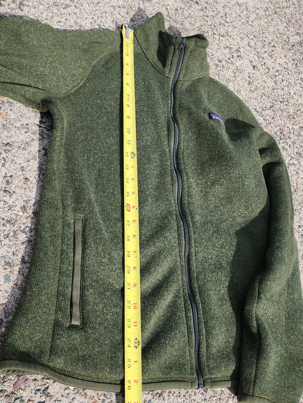 Patagonia Full-Zip Better Sweater Fleece In Nomad Green sz M - Picture 12 of 14